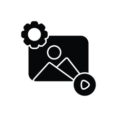 Content Management Icon vector stock illustration