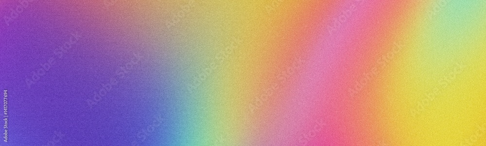 Poster vibrant rainbow gradient with smooth grainy texture. abstract digital banner design, modern color bl