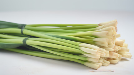 A vibrant bunch of fresh green onions showcases their crisp texture and bright color, perfect for enhancing your favorite dishes and salads.