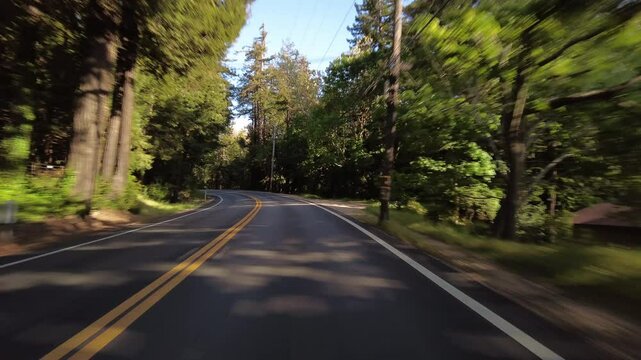 Big Sur Pacific Coast Highway Southbound 2 Bixby Bridge to Pfeiffer State Park 14 Front View MultiCam Driving Plate California USA