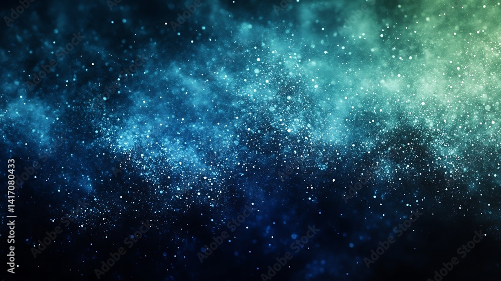 Poster green bokeh sparkling light background, a vibrant green bokeh background with sparkling light effect