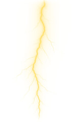 Fototapeta premium lightning extracted on transparent background, png file
