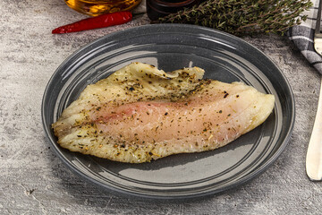 Baked tilapia fish with spices