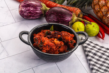Indian cuisine spicy Chicken 65
