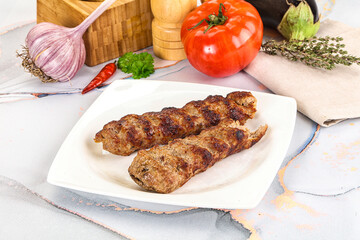 Beef kebab minced meat shashlik