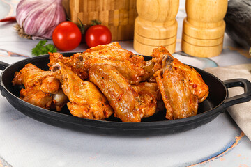 Grilled spicy chili chicken wings
