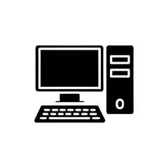 creative details Desktop computer icon Vector Illustration