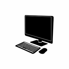 creative details Desktop computer icon Vector Illustration
