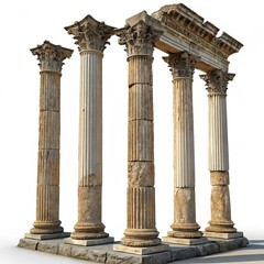 Ancient greek columns
