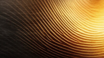 Obraz premium Abstract pattern of golden and dark waves creating a harmonious texture, ideal for backgrounds