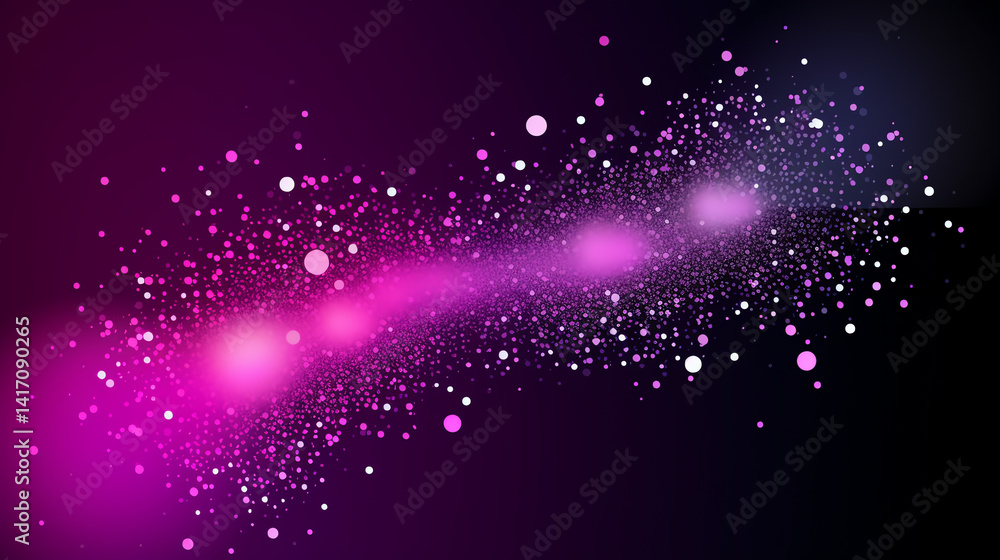Aufkleber this vibrant abstract artwork features colorful bokeh and glowing starry effects, creating a dynamic