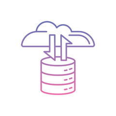 Big Data Icon vector stock illustration