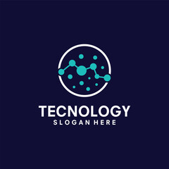 Technology logo design vector illustration
