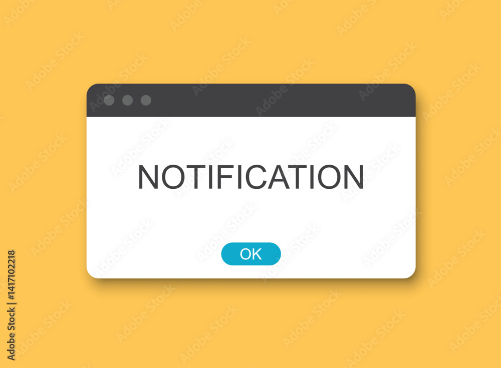 Poster new message icon in flat style. incoming inbox email vector illustration on isolated background. bub