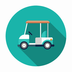 truck icon on square internet button