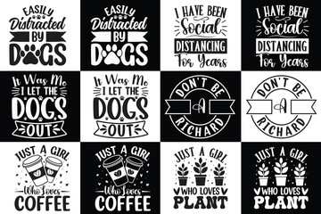 Typography SVG Bundle Design, Sarcasm SVG, Typography Design, SVG quotes Design, Silhouette, Cricut