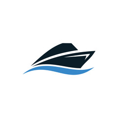 ship logo vector template illustration design