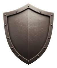 古代の盾、滑らかな金属、深みのある影