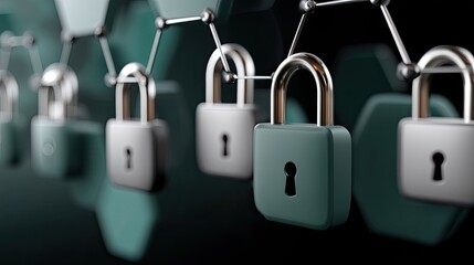 A vibrant digital scene shows padlock icons on a tech backdrop, highlighting the importance of cybersecurity today