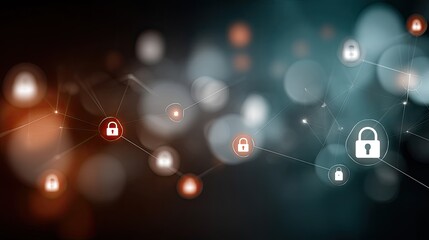 A vibrant digital scene shows padlock icons on a tech backdrop, highlighting the importance of cybersecurity today