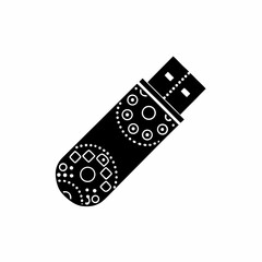 creative details USB flash drive icon Vector Illustration