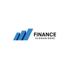 finance logo design template illustration vector