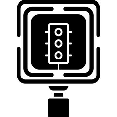 Fototapeta premium Signal Ahead Icon