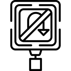 No U-Turn Icon