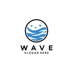 wave logo vector icon illustration