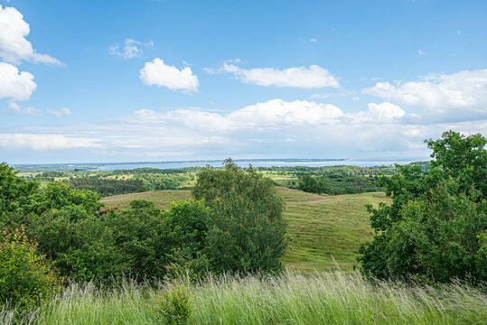 Beautiful nature of Mols Bjerge National park in Denmark