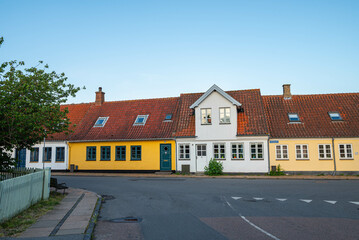 Old buildings in town of Kerteminde in Denmark