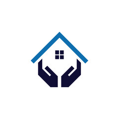 care home logo vector icon illustration