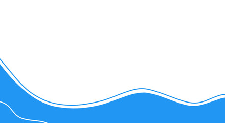 Stick to simple patterned banners, abstract blue background
