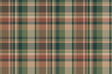 Suit seamless plaid check, weave pattern tartan fabric. Grungy background vector texture textile in pastel and orange colors.