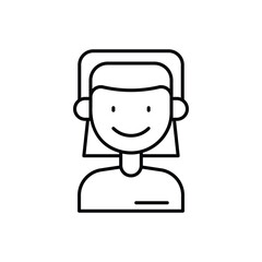 Customer Support Icon vector stock illustration