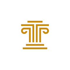 law logo vector icon illustration