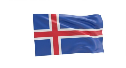 Icelandic Flag Waving Proudly: A Symbol of Nordic Heritage and Independence