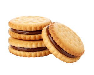 cookies with chocolate cream isolated PNG
