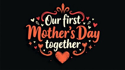 Our First Mother's Day Together Text