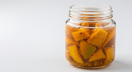 Mango pickle jar homemade indian pickle traditional recipe spicy mango pickle delicious mango pickle food