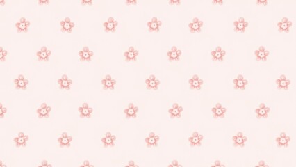 Pale Pink Sakura Flower Pattern Repeat