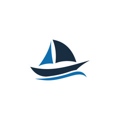 ship logo vector icon illustration