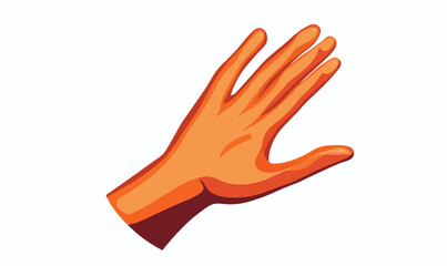 Obraz premium Minimalist Vector Hand Illustration in Flat SVG Style for Graphic Design Projects