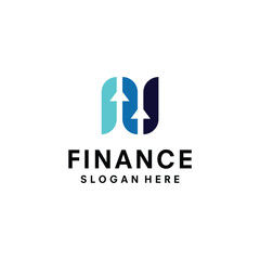 finance logo vector icon illustration