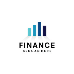 finance logo design template illustration vector