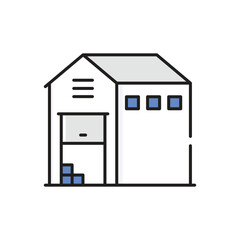 Warehouse  Vector icon