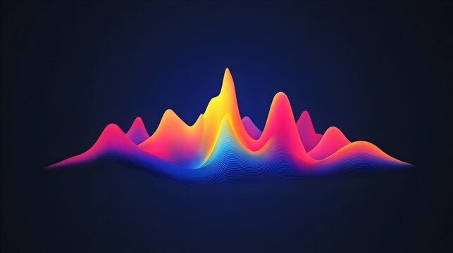 minimalistic logo featuring a simple chromatogram, designed as a company emblem. Concepts: Science branding, data visualization, analysis, biotechnology, research identity, innovation, clarity, profes
