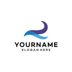 abstract Wave logo vector icon illustration