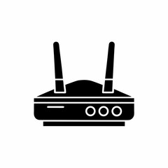 Obraz premium creative details Router icon Vector Illustration 