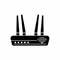 Obraz premium creative details Router icon Vector Illustration 